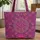 Damask Paisley Arabesque Mandala Medallion Everyday Carry Gift Quilted Tote Bag - 1