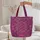 Damask Paisley Arabesque Mandala Medallion Everyday Carry Gift Quilted Tote Bag - 5