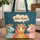 Personalized Cartoon Horses - Everyday Carry Gift for Horse Lover Quilted Tote Bag - 1