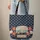Vintage Camper Van Starfish Seashells Enamel Name Plaque Ocean Travel Essentials Quilted Tote Bag - 6