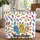 Colorful Cartoon Flip-Flops Stripes Flowers - Travel Essentials Gift Quilted Tote Bag - 1