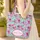 Butterfly Wings Ornate Calligraphy Name Medallion with Delicate Border Everyday Carry Gift Quilted Tote Bag - 4