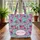Butterfly Wings Ornate Calligraphy Name Medallion with Delicate Border Everyday Carry Gift Quilted Tote Bag - 3