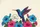 Hummingbird Hibiscus Acanthus Leaf Floral Wreath - Everyday Carry Gift Quilted Tote Bag - 7