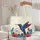 Hummingbird Hibiscus Acanthus Leaf Floral Wreath - Everyday Carry Gift Quilted Tote Bag - 5
