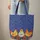 Stylized Cartoon Chickens Organic Tendrils Floral Wreath - Everyday Carry Gift for Chicken Lover Quilted Tote Bag - 6