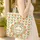 Orange Tulips Orderly Rows Green Leaves Arrangement - Everyday Carry Gift Quilted Tote Bag - 4