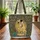 Personalized Kissing Couple Golden Robes Organic Swirls - Romantic Gift for Couples Quilted Tote Bag - 3