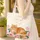 Fluffy Orange Cat Pink Roses Rosebud Vines Floral Wreath Everyday Carry Gift for Cat Lovers Quilted Tote Bag - 4