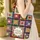 Crochet Granny Square Floral Wreath - Everyday Carry Gift for Crochet Lover Quilted Tote Bag - 4