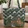 Rustic Log Cabin Mountain River Wooden Sign - Everyday Carry Gift for Outdoors Lover Quilted Tote Bag - 1