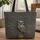Regal Owl Scrollwork Tendrils - Everyday Carry Travel Essentials Gift for Wildlife Lover Quilted Tote Bag - 1
