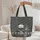 Cyberpunk Skull Robotic Hand Circuitry Metallic Skeleton Everyday Carry Gift for Sci-Fi Fan Quilted Tote Bag - 5