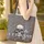 Cyberpunk Skull Robotic Hand Circuitry Metallic Skeleton Everyday Carry Gift for Sci-Fi Fan Quilted Tote Bag - 4