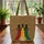 Three Female Silhouettes Ornate Gowns Baroque Foliage Damask - Everyday Carry Gift Quilted Tote Bag - 3