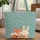 Fox Bunny Forest Animals Leaf Silhouettes Berries Wooden Sign Personalized Everyday Carry Gift Quilted Tote Bag - 1