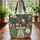 Women Holding Hands Patchwork Quilt Leaf Accents Daffodil - Everyday Carry Gift Quilted Tote Bag - 3