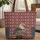 Personalized Bald Eagle American Flag - Everyday Carry Gift for Veterans Quilted Tote Bag - 1