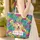 Golden Retriever Flower Crown Hibiscus Leaves - Everyday Carry Gift for Dog Lover Quilted Tote Bag - 4