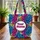Leopard Spots Medallion - Everyday Travel Work Commute Market Essentials Quilted Tote Bag - 3