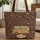 Ornate Vintage Camper Van Travel Symbols Scrollwork Everyday Carry Gift for Travelers Quilted Tote Bag - 1
