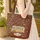 Ornate Vintage Camper Van Travel Symbols Scrollwork Everyday Carry Gift for Travelers Quilted Tote Bag - 4