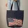 Waving American Flag Glowing Sparkling Star Cosmic Sky - Independence Day Everyday Carry Gift Quilted Tote Bag - 6