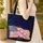 Waving American Flag Glowing Sparkling Star Cosmic Sky - Independence Day Everyday Carry Gift Quilted Tote Bag - 4