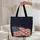 Waving American Flag Glowing Sparkling Star Cosmic Sky - Independence Day Everyday Carry Gift Quilted Tote Bag - 5