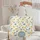 Scandinavian Children's Book Floral Text Medallion Everyday Carry Gift Quilted Tote Bag - 5
