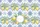 Lemons Green Leaf Blue White Floral Tile Circular Name Medallion Travel Essentials Quilted Tote Bag - 7