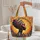 Proud Cubist Woman Profile Headwrap Hoop Earrings Personalized Name - Everyday Carry Gift Quilted Tote Bag - 5