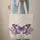 Ornate Purple Butterfly Lavender Rose Vines - Everyday Carry Gift Quilted Tote Bag - 6