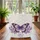 Ornate Purple Butterfly Lavender Rose Vines - Everyday Carry Gift Quilted Tote Bag - 3