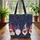 Patriotic Gnomes Fireworks Stars Hearts Independence Day Gift for Proud Americans Quilted Tote Bag - 3