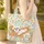 Shih Tzu Dog Book Hammock Wildflower Wreath - Everyday Carry Gift for Book Lover Quilted Tote Bag - 4