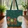 Green Frog Mushrooms Floral Wreath - Wildlife Lover Everyday Carry Gift Quilted Tote Bag - 3
