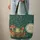Green Frog Mushrooms Floral Wreath - Wildlife Lover Everyday Carry Gift Quilted Tote Bag - 6