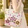 Wildflower Star Floral Personalized Name Monoline Cursive - Everyday Carry Gift Quilted Tote Bag - 4