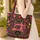 Vintage Sewing Machine Botanical Floral Hoop - Everyday Carry Gift for Crafters Quilted Tote Bag - 4