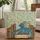 Blue Dragon Stacked Books Wildflower Personalized - Book Lover Everyday Carry Gift Quilted Tote Bag - 1