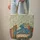 Blue Dragon Stacked Books Wildflower Personalized - Book Lover Everyday Carry Gift Quilted Tote Bag - 6