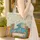 Blue Dragon Stacked Books Wildflower Personalized - Book Lover Everyday Carry Gift Quilted Tote Bag - 4