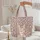 Rabbit Name Ribbon Leopard Spots - Everyday Carry & Travel Essentials Gift for Kids Quilted Tote Bag - 5