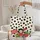 Doll Character Vintage Buttons Red Strawberry Black Polka Dots - Everyday Carry Gift Quilted Tote Bag - 5