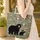 Adult Cub Black Bears Pinecone Maple Leaf - Wildlife Lover Everyday Carry Gift Quilted Tote Bag - 4