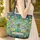 Ornate Stained Glass Dragonflies Organic Shapes Flowing Swirls - Everyday Carry Gift Quilted Tote Bag - 4