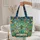 Ornate Stained Glass Dragonflies Organic Shapes Flowing Swirls - Everyday Carry Gift Quilted Tote Bag - 5