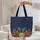 Mosaic Dragonfly Botanical Swirling Vines - Everyday Carry Gift for Dragonfly Lover Quilted Tote Bag - 5