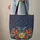 Mosaic Dragonfly Botanical Swirling Vines - Everyday Carry Gift for Dragonfly Lover Quilted Tote Bag - 6